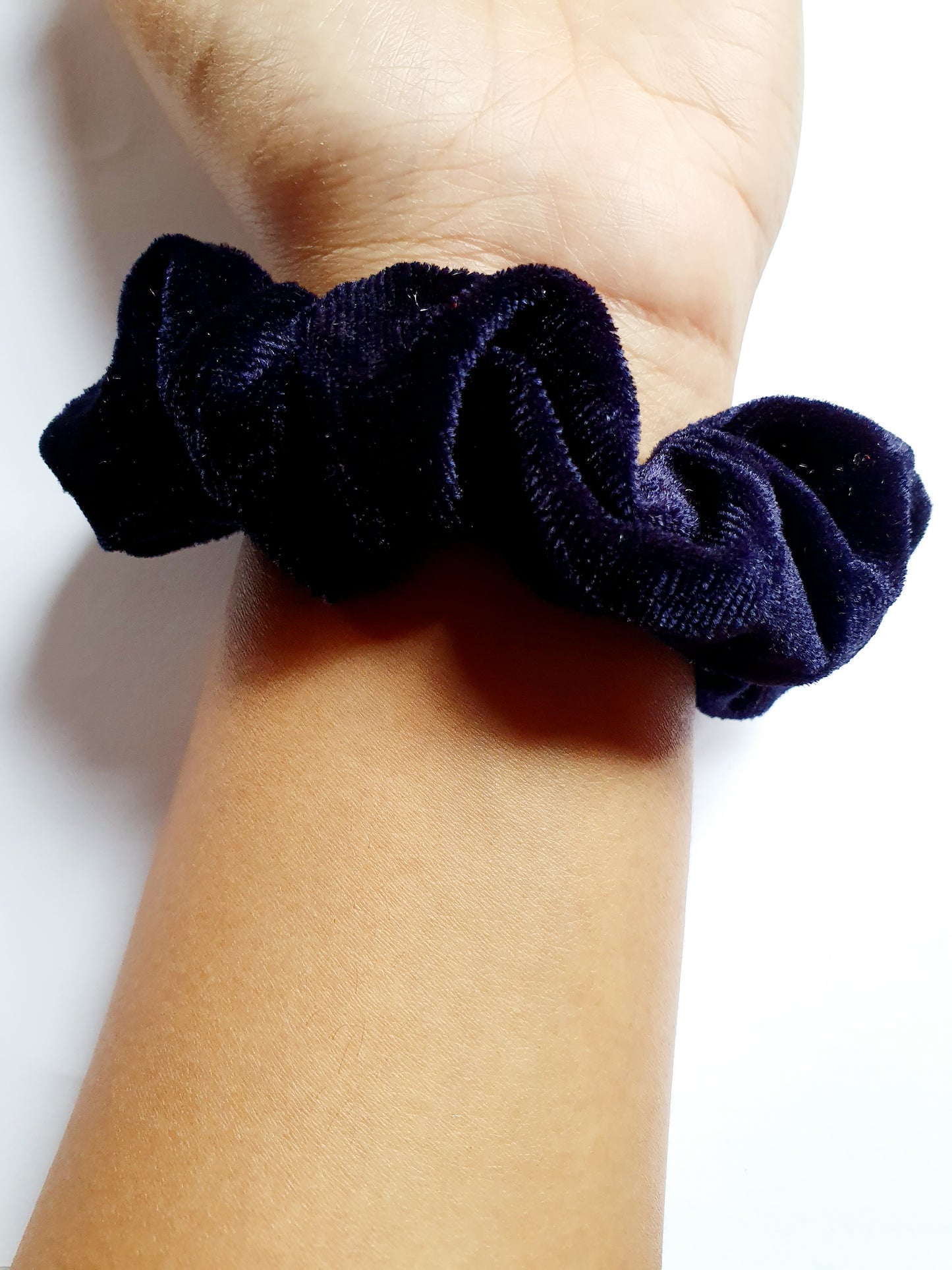 Midnight Blue Velvet Scrunchie - The Beauty Regime - South African K Beauty and skincare online store!