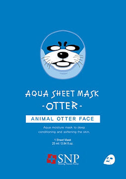 SNP - OTTER AQUA SHEET MASK (1pc) - The Beauty Regime - South African K Beauty and skincare online store!