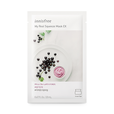 Innisfree - My Real Squeeze Mask Acai Berry 20ml - The Beauty Regime - South African K Beauty and skincare online store!