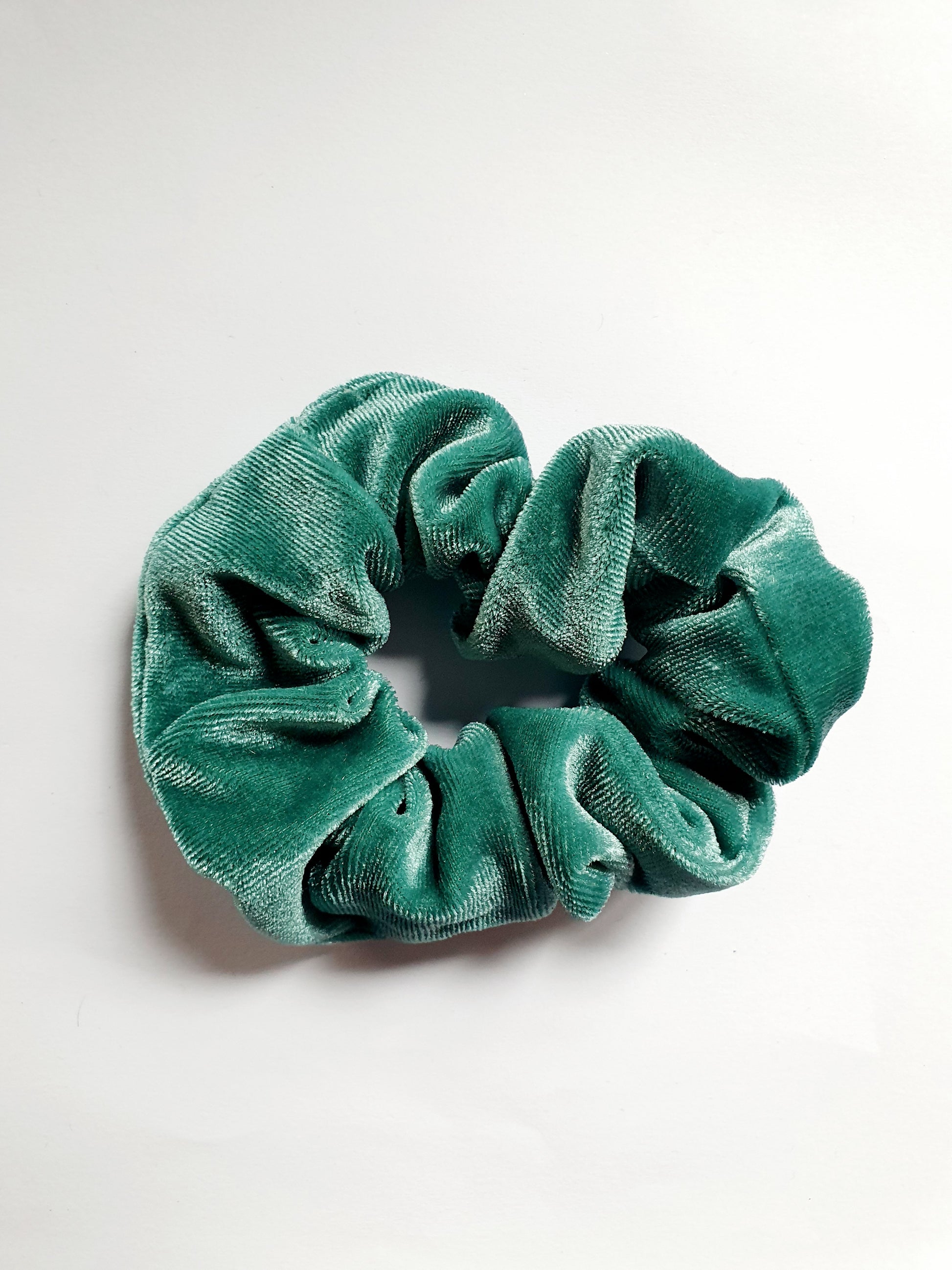 Green Velvet Hair Scrunchie - The Beauty Regime - South African K Beauty and skincare online store!