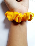 Yellow Velvet Hair Scrunchie - The Beauty Regime - South African K Beauty and skincare online store!