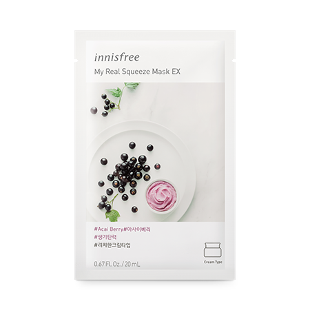 Innisfree - My Real Squeeze Mask Acai Berry  20ml - The Beauty Regime - South African K Beauty and skincare online store!