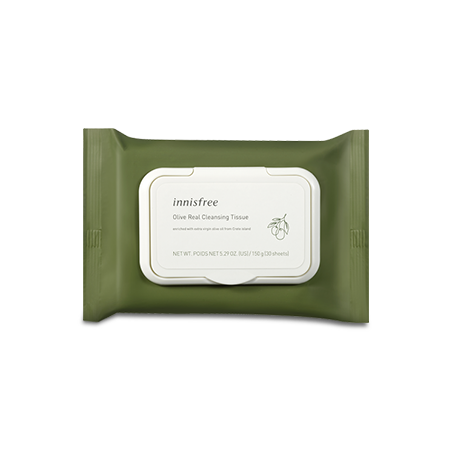 INNISFREE - Olive Real Cleansing Tissue 30 pcs - The Beauty Regime - South African K Beauty and skincare online store!